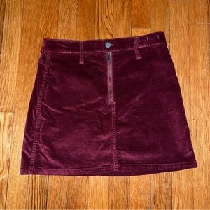Maroon Madewell skirt